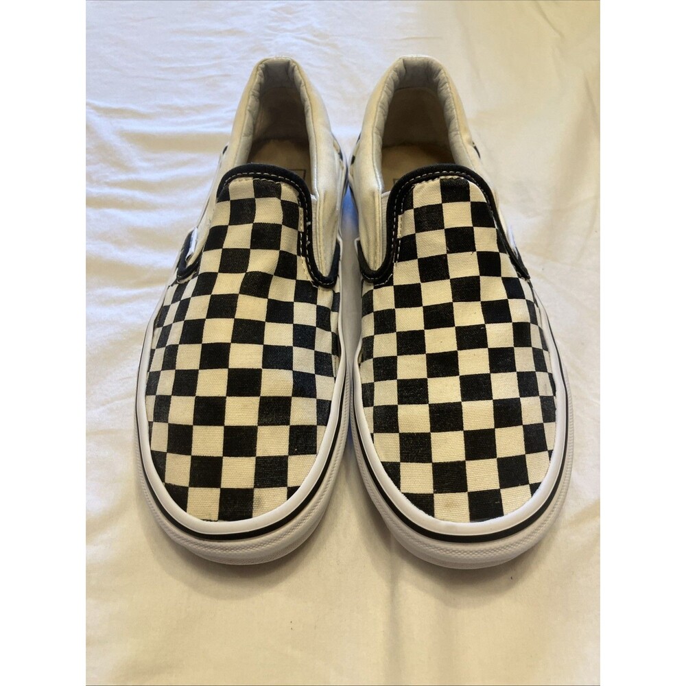 VANS Classic Slip-On Checkerboard Men's Athletic Sneakers Size 6